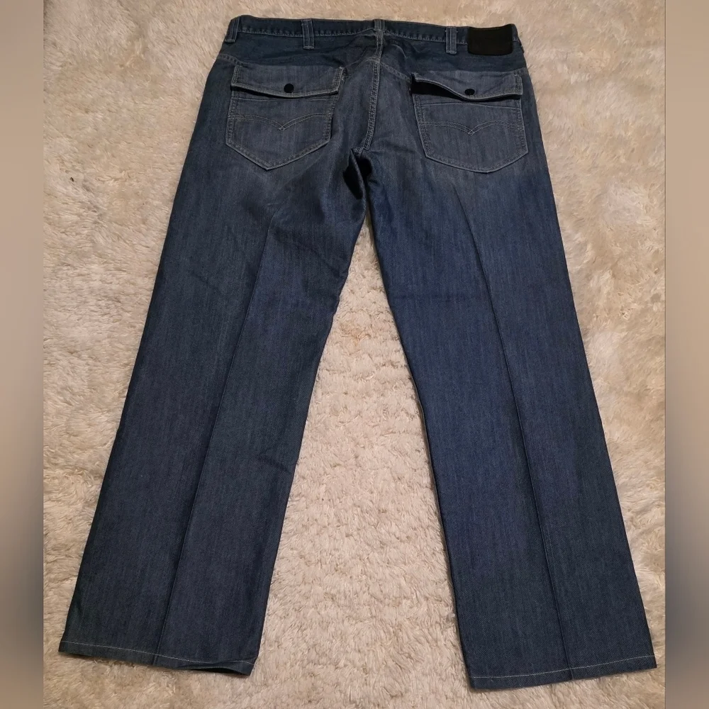 Levi's 569 Loose Straight Fit Medium Wash Men's Blue Jeans 38x34